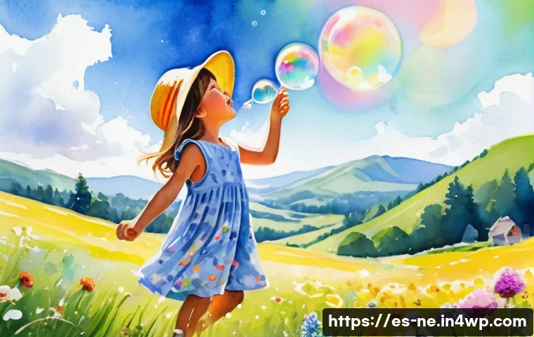 삶의 목적 찾기를 위한 지속적인 실천 - **Prompt:** A young girl, around 7 years old, wearing a colorful sundress and a large sunhat, is pla...